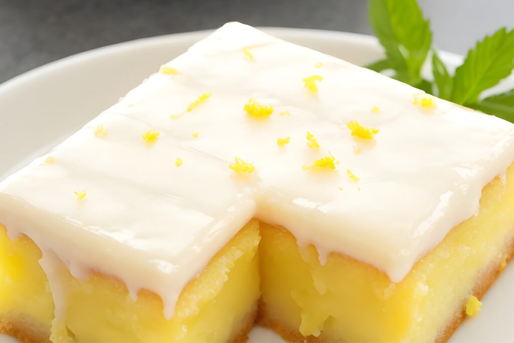 Glazed Lemon Brownie Recipe