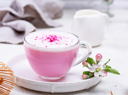 Pink Oat Milk Latte