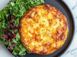 Potato pie crust quiche