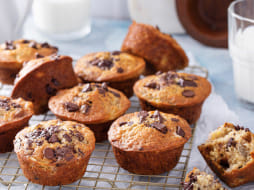 Banana bread chocolate chip muffins