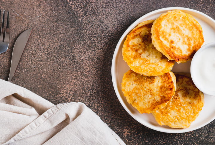 Cheesy Potato Pancakes