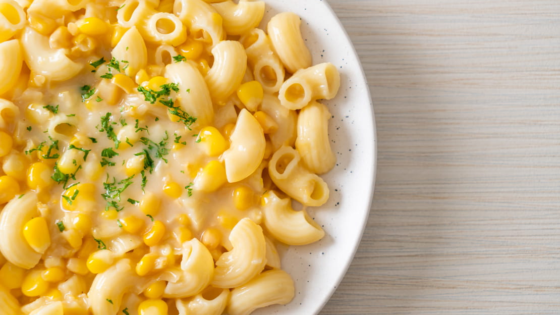 Creamy corn pasta