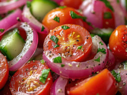 Cucumber Tomato Onion Salad