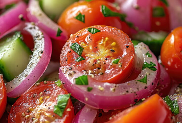 Cucumber Tomato Onion Salad