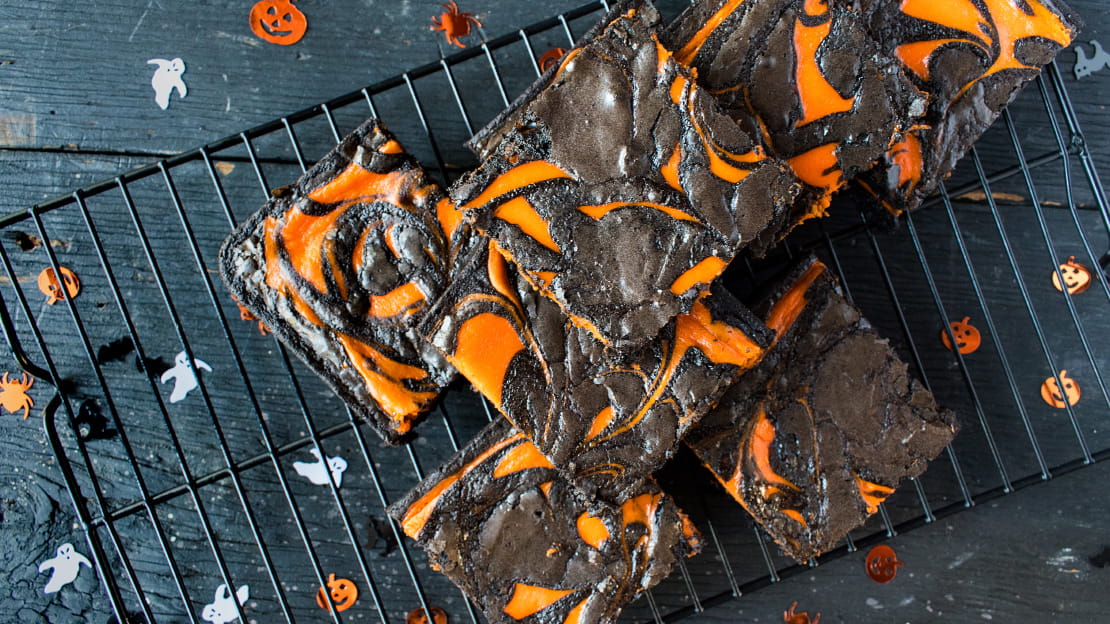 Halloween Chocolate Orange Brownies