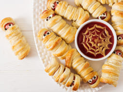 Halloween Mummy Sausages