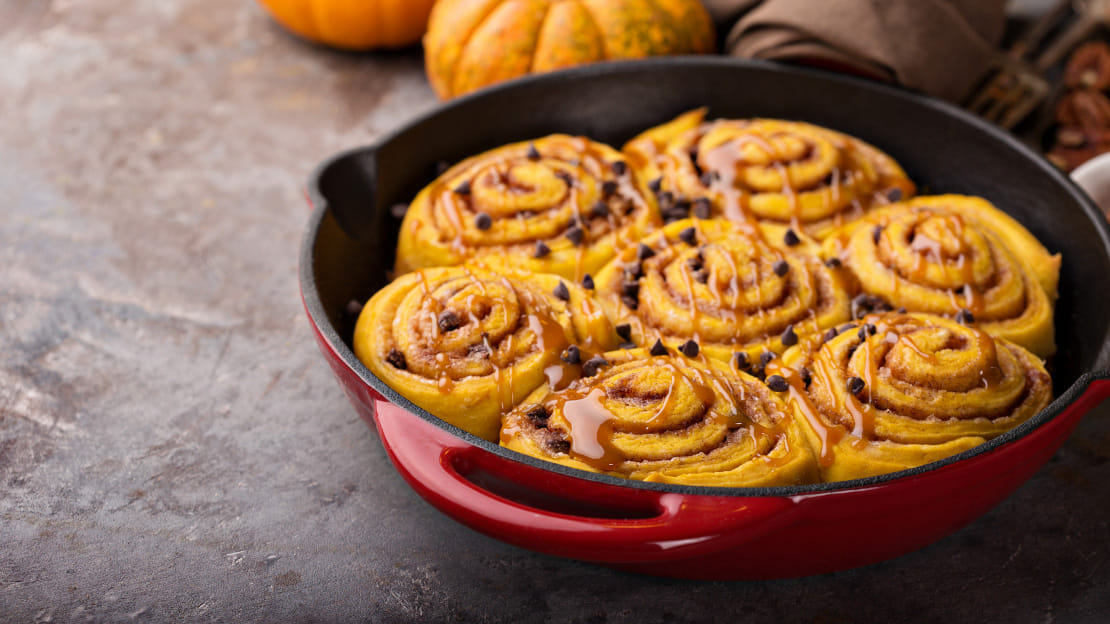 Pumpkin Spice Cinnamon Buns