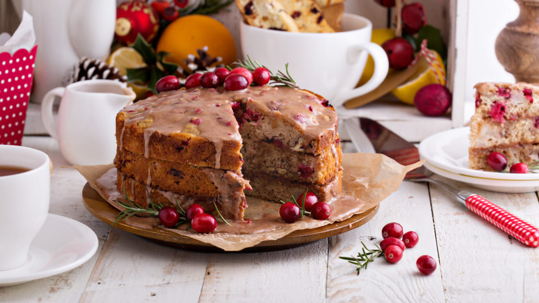 Cranberry Christmas Cake