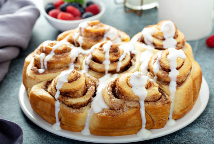 Frosted Cinnamon Roll