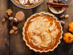 Pumpkin Cheesecake Swirl Pie