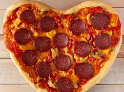 Heart Shaped Pizza
