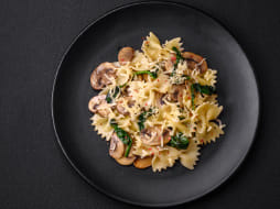 Mushroom and Spinach Pasta