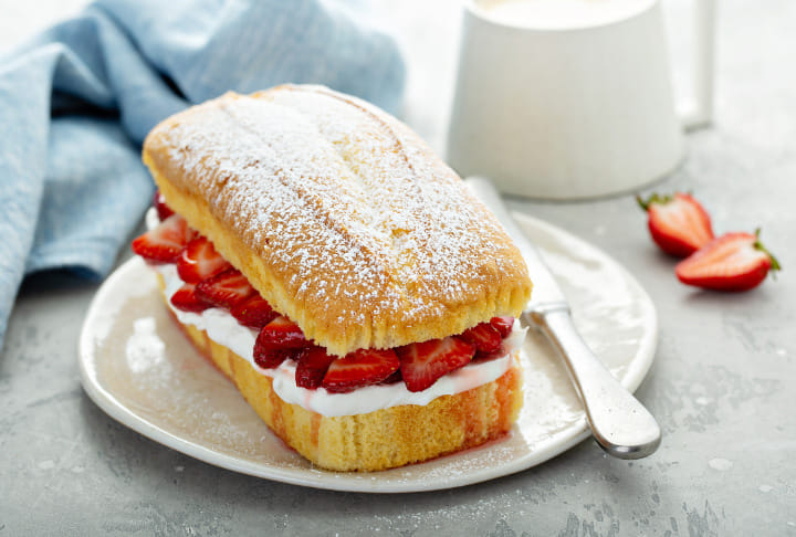 Strawberries and Pound Cake