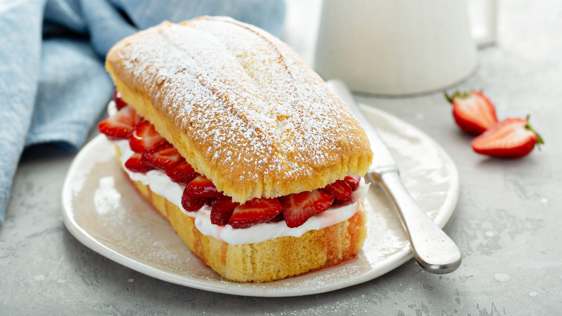 Strawberries and Pound Cake