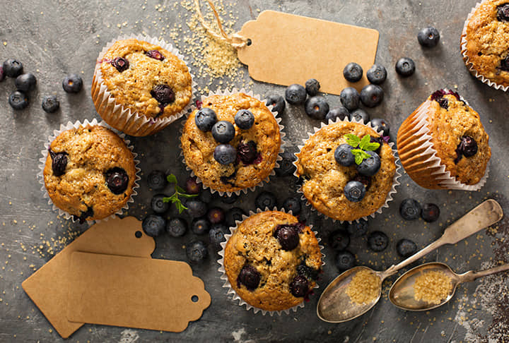 Blueberry Banana Muffins