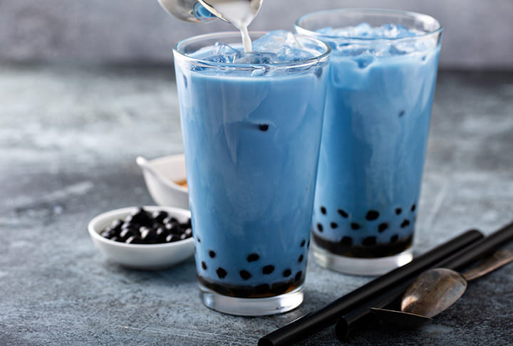 Butterfly Pea Milk Tea