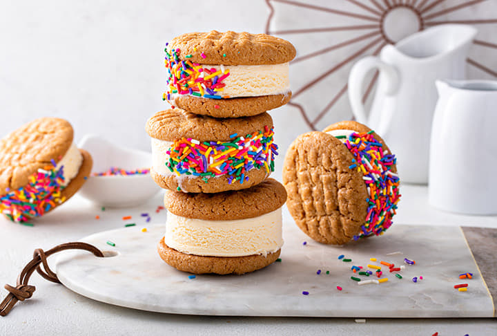Ice Cream Cookie Sandwiches