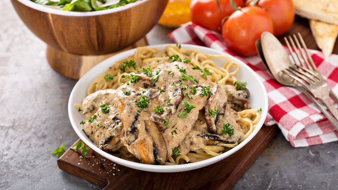 Chicken Marsala and Pasta