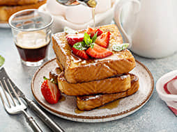 French Toast and Strawberries
