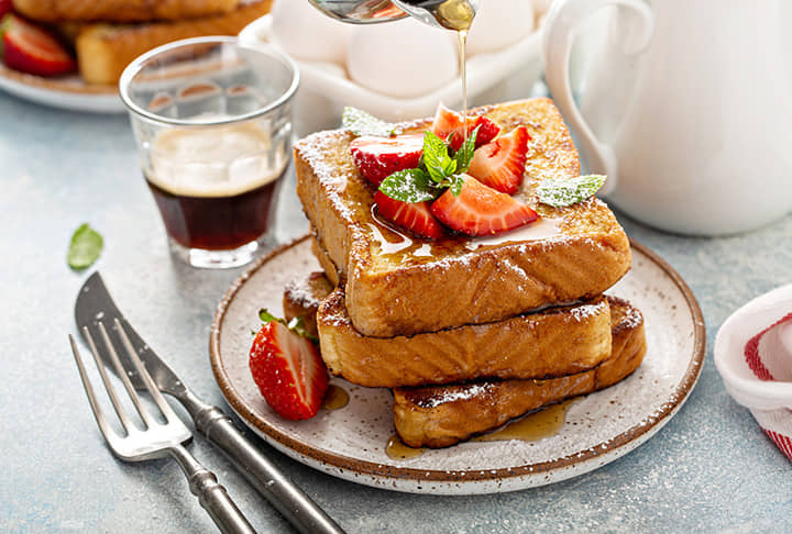 French Toast and Strawberries