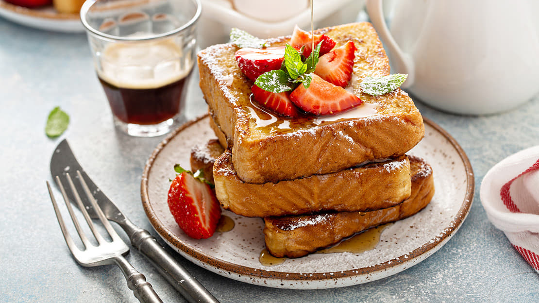 French Toast and Strawberries