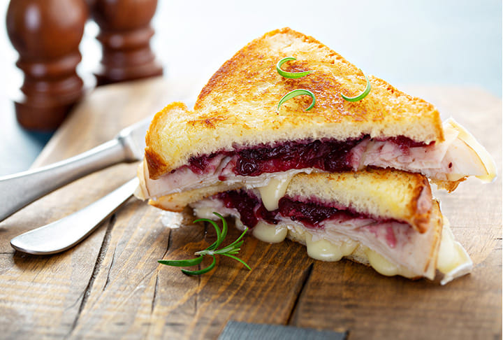 Grilled Cheese and Turkey Sandwich