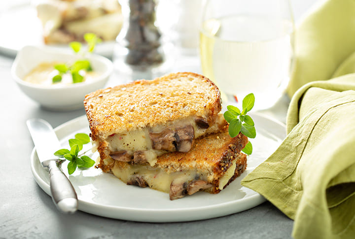 Mushroom Grilled Cheese
