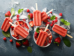 Strawberry Fruit Popsicles