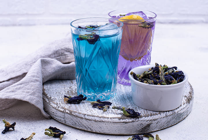 Butterfly Pea Flower Lemonade