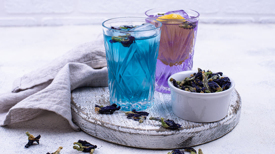 Butterfly Pea Flower Lemonade