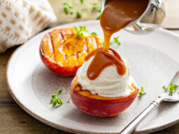 Ice Cream and Peaches