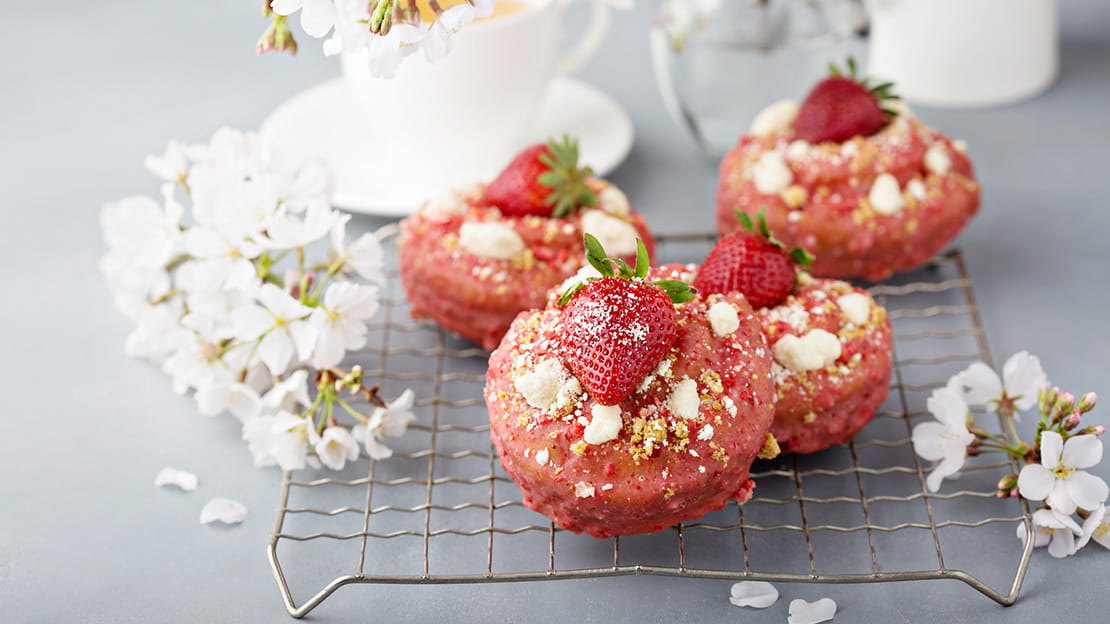 Strawberry Shortcake Donuts