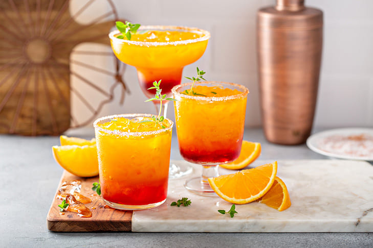 Tequila Sunrise Cocktail Drink