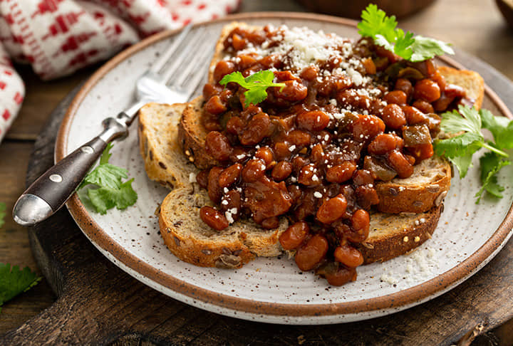 Mexican Beans On Toast