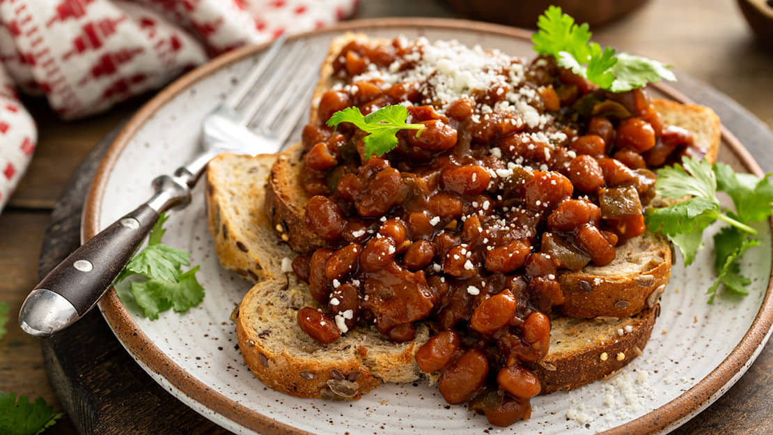 Mexican Beans On Toast