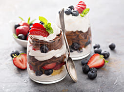 Summer Berry Chocolate Cups
