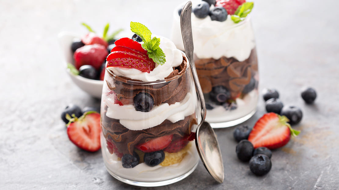Summer Berry Chocolate Cups
