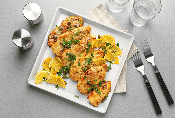 Chicken Piccata Dish