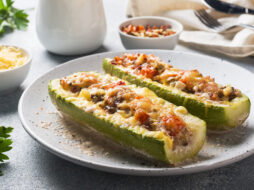 Zucchini Boats With Stuffing