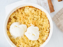 Apple Crumble and Ice Cream