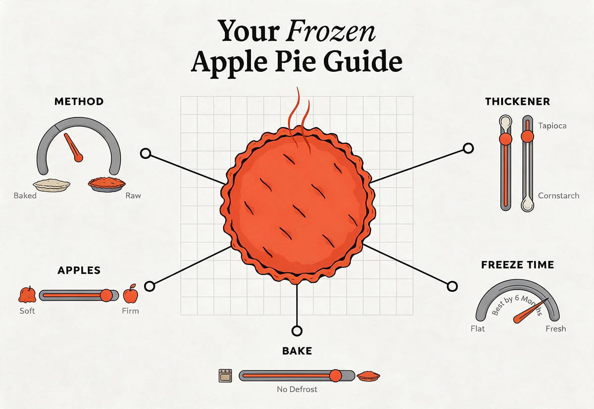 Freezing Pie Filling Infographic